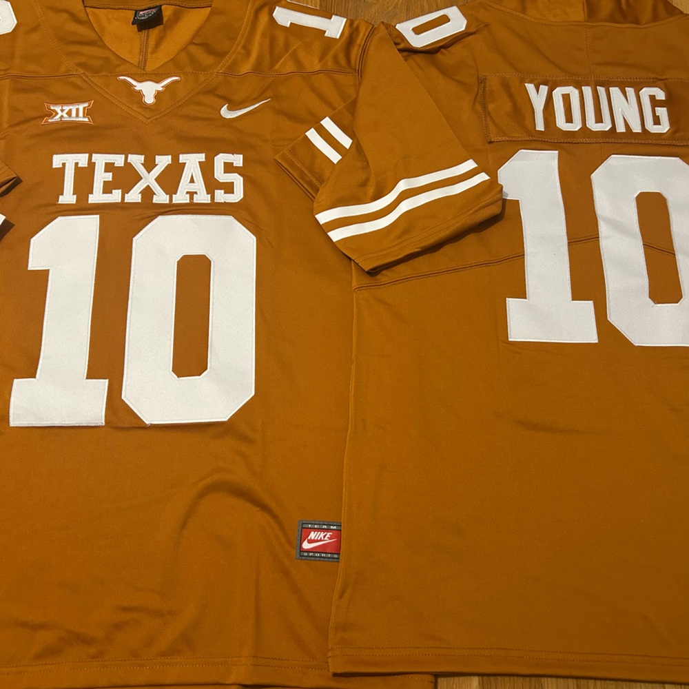 Nike TEXAS LONGHORNS VINCE YOUNG Men's JERSEY Sz M,L,XL,2XL New w tags